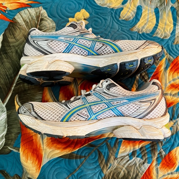 Asics Gel Cumulus 12 Running Shoes. White/Brilliant Blue/Lime W Size 10.5 - Picture 8 of 10